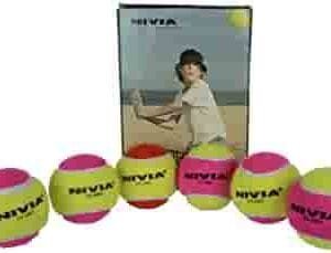 NIVIA TENNIS BALL HEAVY WEIGHT MULTI COLOUR LAWN-TENNIS BALL MULTI PURPOSE BALL
