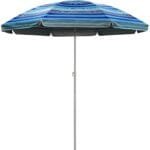 CAMPTREK BEACH UMBRELLA 180CM beach umbrella, 140g polyester coated with silver, 28/32 pipe diameter, with steering.