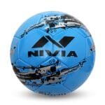 NIVIA SNOW STORM MACHINE STITCHED FOOTBALL SIZE - 5 BLUE