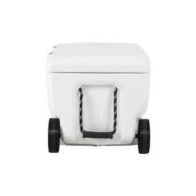 55 Quart Arctic White Cooler with Wheels – cooler box for sale in UAE
