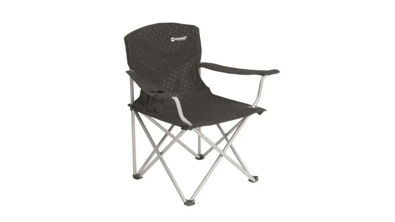 Outwell Catamarca Black folding camping chair perfect for outdoor use in UAE