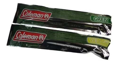 Coleman glow stick for camping safety and nighttime visibility essential outdoor gear for campers in UAE